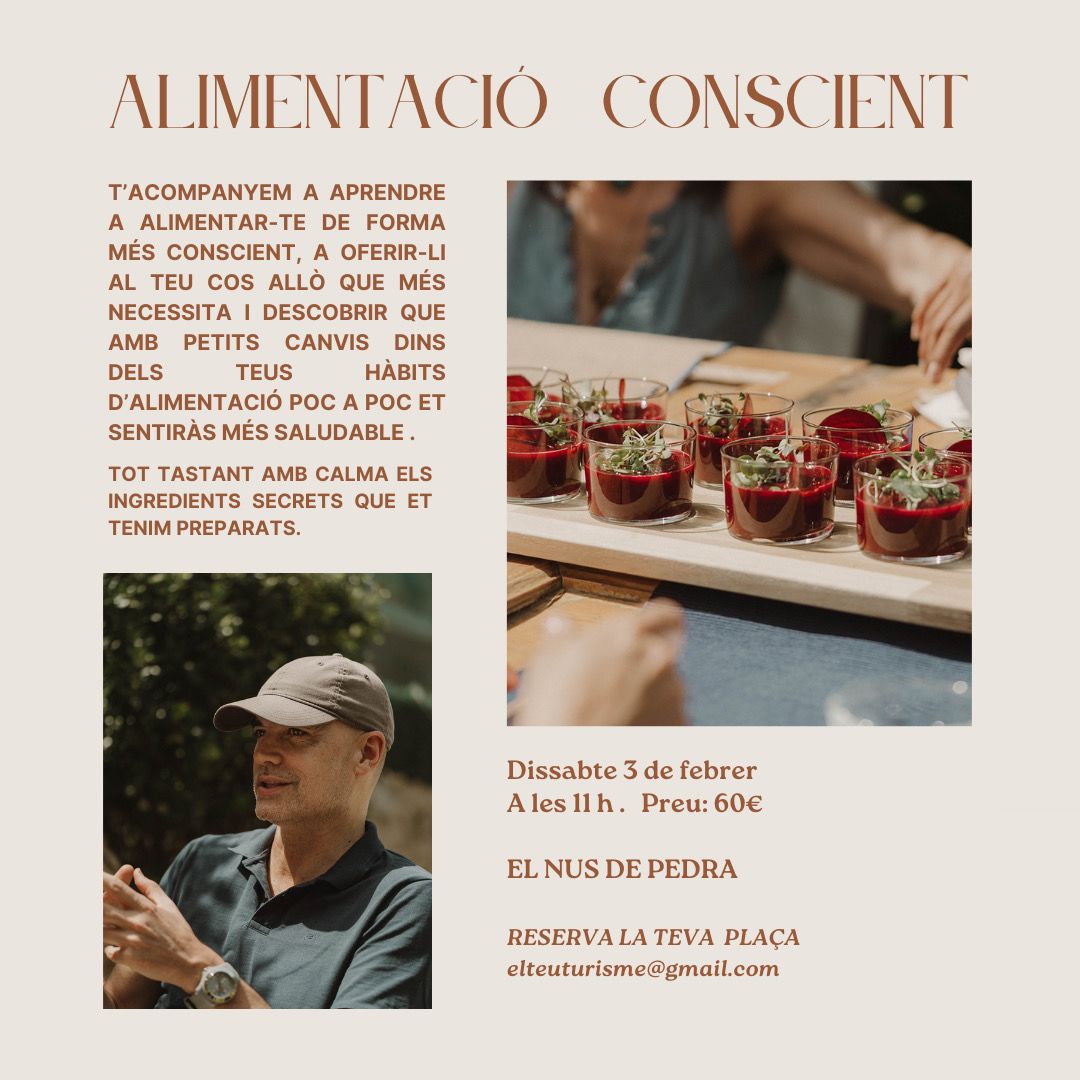 EXPERIÈNCIA TALLER ALIMENTACIÓ CONSCIENT  TALLER FEBRER 2024